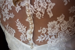 Particolare schiena sposa